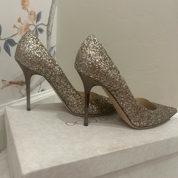 Jimmy Choo Abel Antique gold heels - Picture 2 of 8